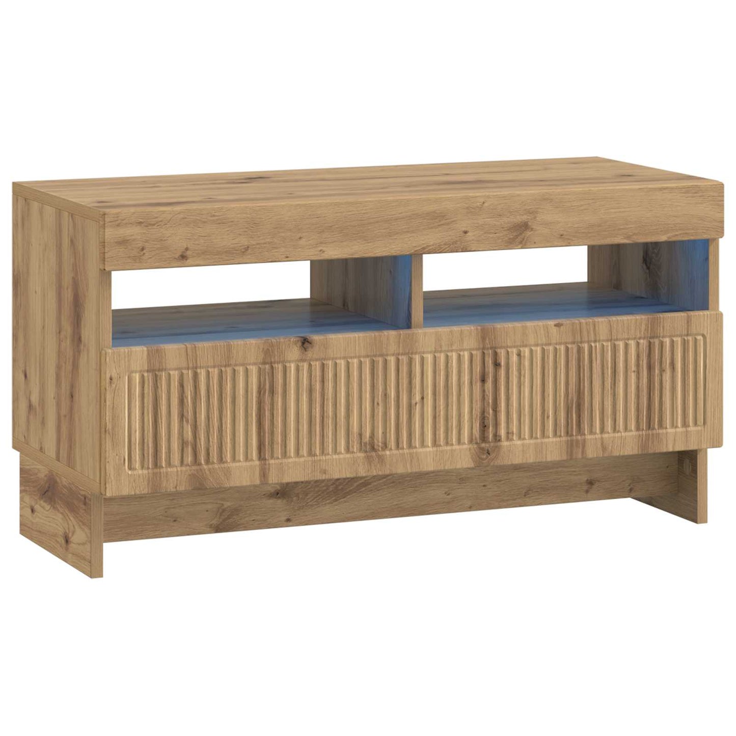 5 Piece LED TV Cabinet Artisan Oak Engineered Wood