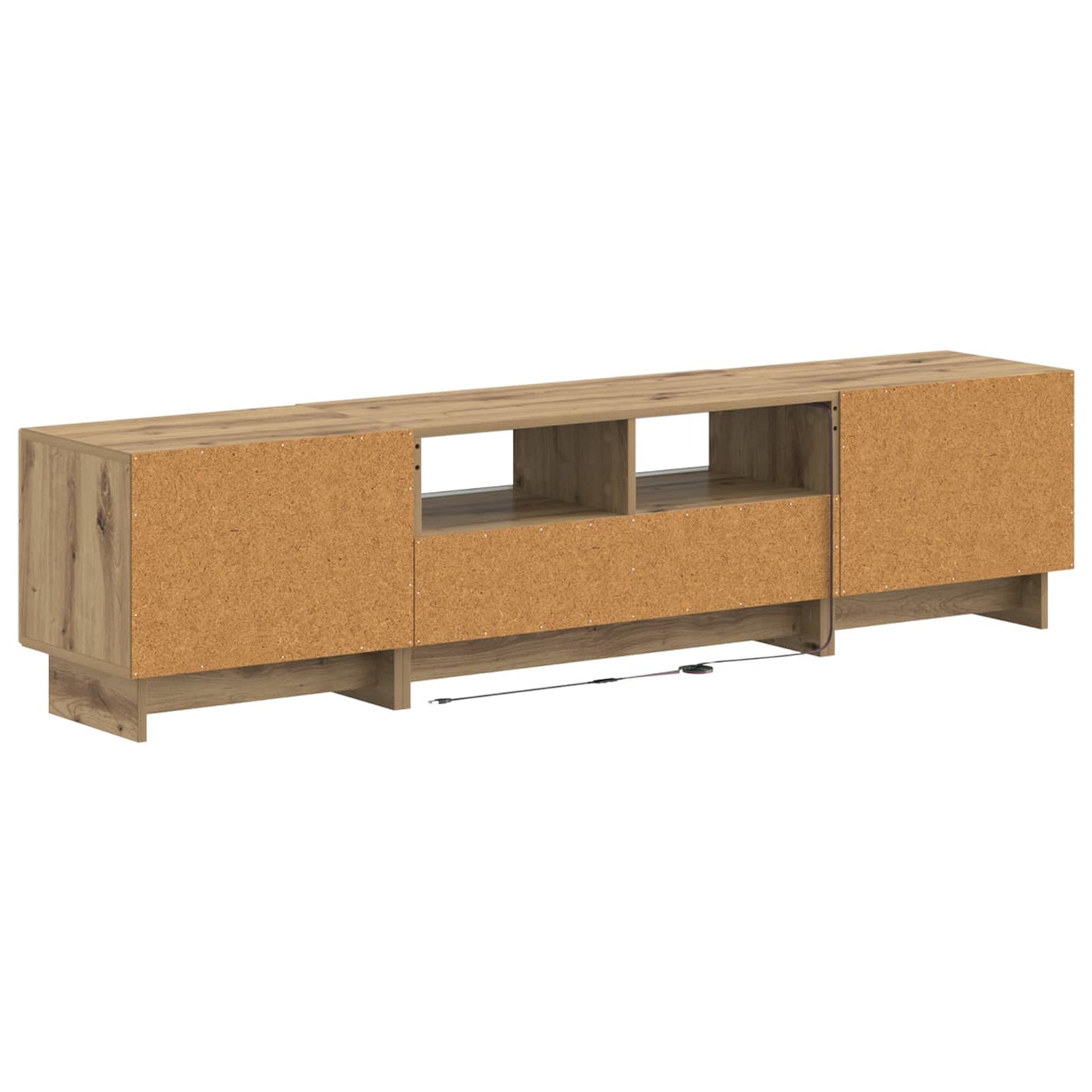 5 Piece LED TV Cabinet Artisan Oak Engineered Wood