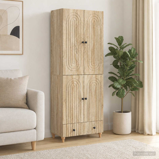 Cabinet Set 2 pcs 66 x 34.5 x 95 cm Engineered Wood
