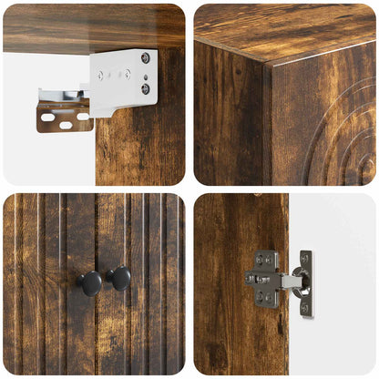 Cabinet Set 2 pcs Engineered Wood
