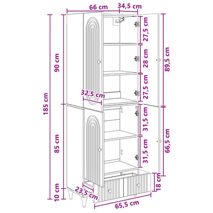 Cabinet Set 2 pcs Engineered Wood