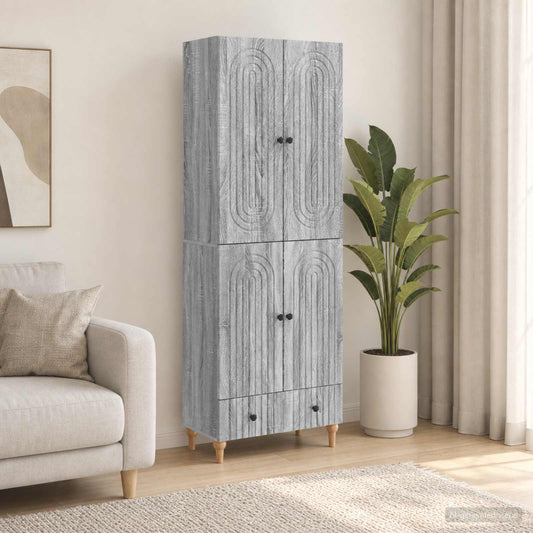 Cabinet Set 2 pcs 66 x 34.5 x 95 cm Engineered Wood