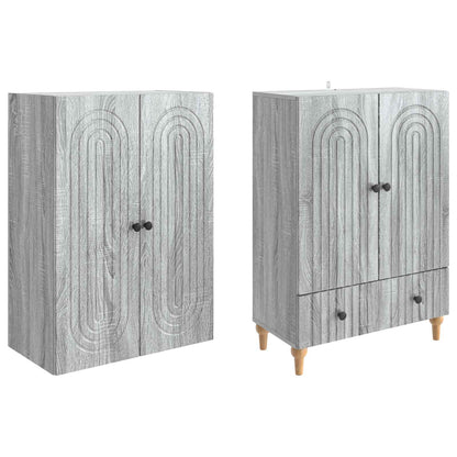 Cabinet Set 2 pcs Engineered Wood
