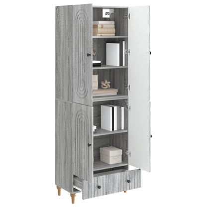 Cabinet Set 2 pcs Engineered Wood