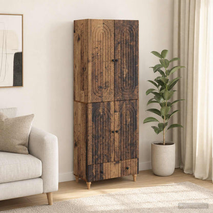 Cabinet Set 2 pcs 66 x 34.5 x 95 cm Engineered Wood