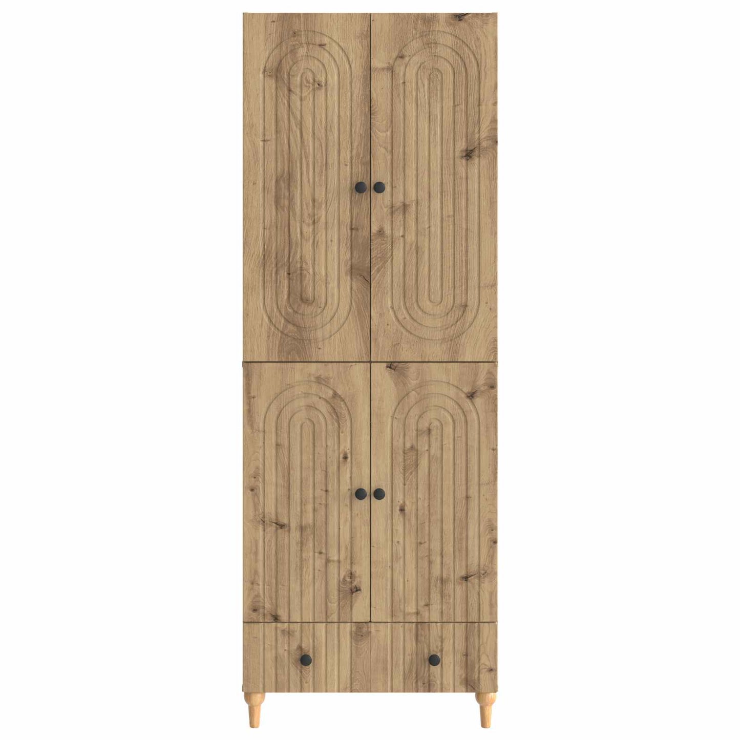 Cabinet Set 2 pcs 66 x 34.5 x 95 cm Engineered Wood
