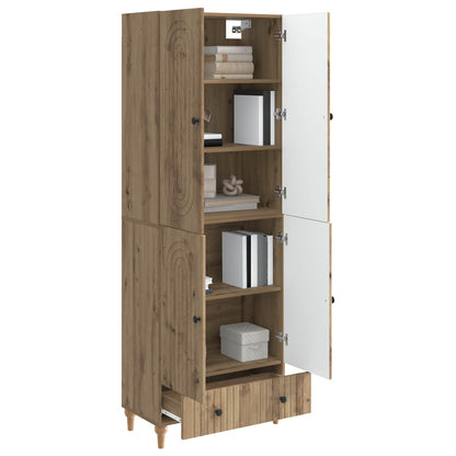 Cabinet Set 2 pcs 66 x 34.5 x 95 cm Engineered Wood