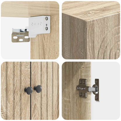Cabinet Set 2 pcs Engineered Wood