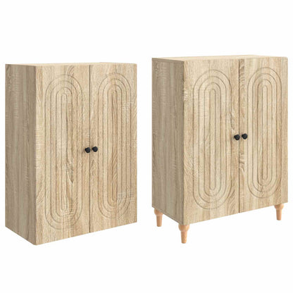 Cabinet Set 2 pcs Engineered Wood