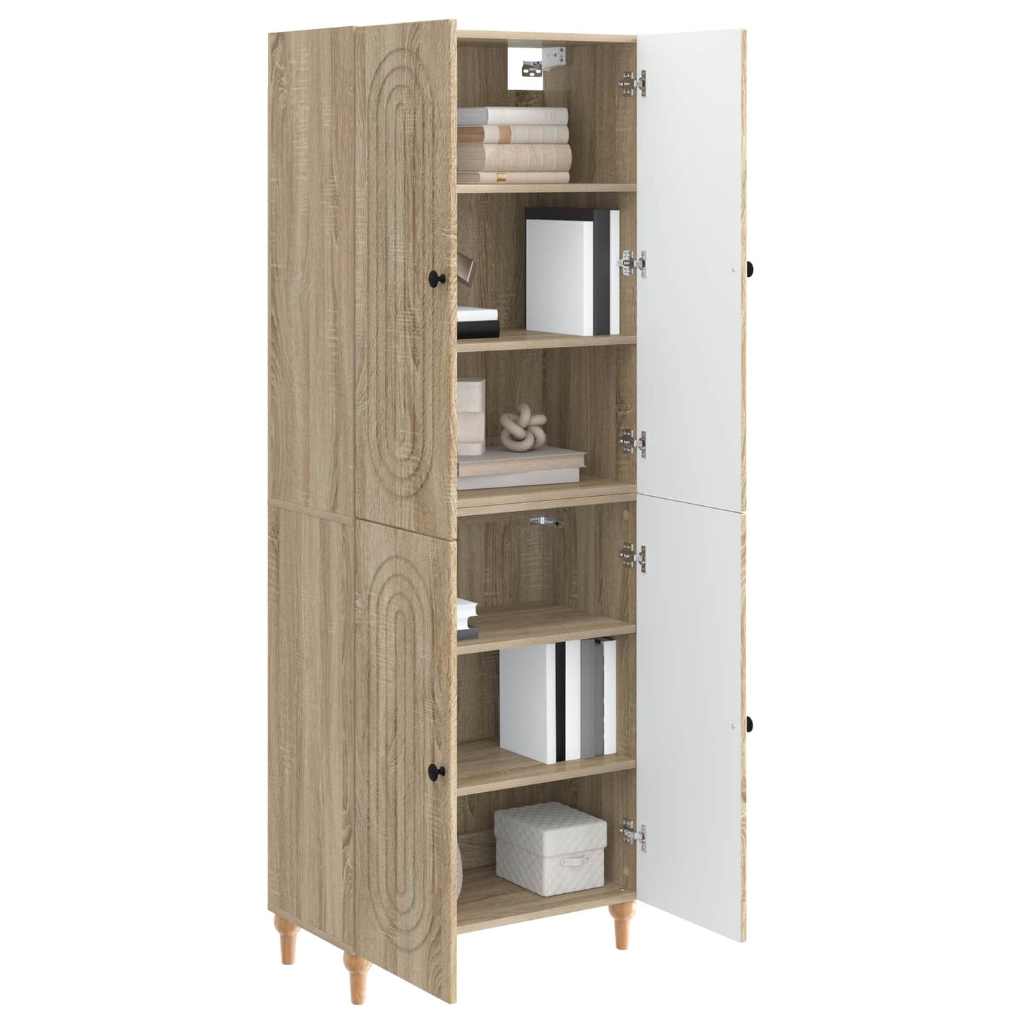 Cabinet Set 2 pcs Engineered Wood