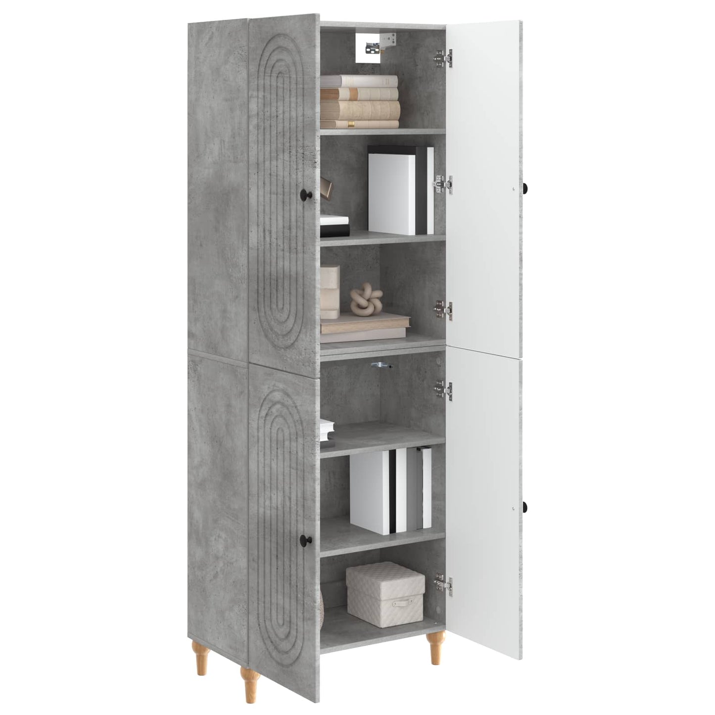 Cabinet Set 2 pcs Engineered Wood