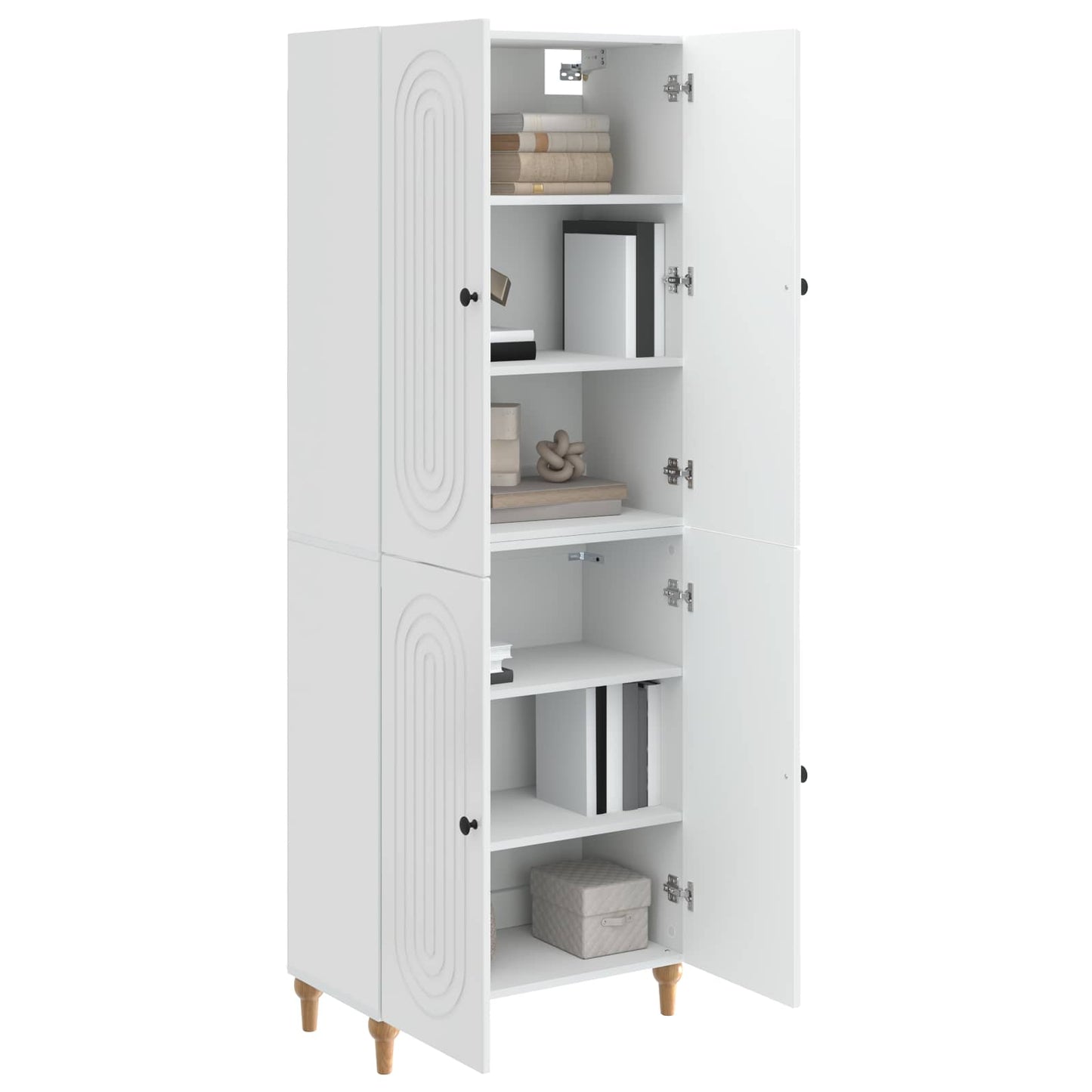 Cabinet Set 2 pcs 66 x 34.5 x 90 cm Engineered Wood