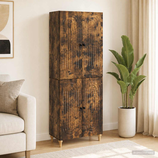 Cabinet Set 2 pcs 66 x 34.5 x 90 cm Engineered Wood