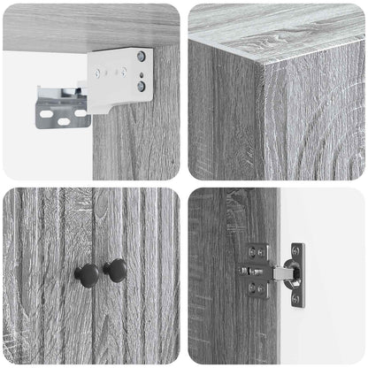 Cabinet Set 2 pcs Engineered Wood