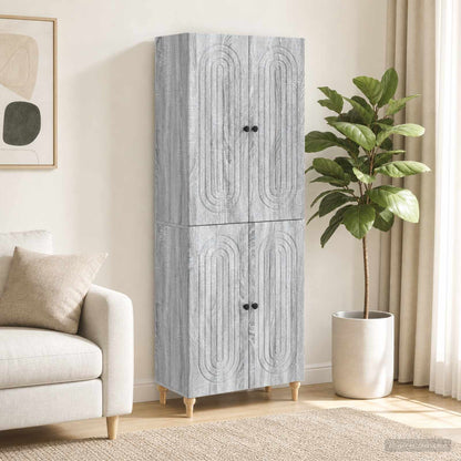 Cabinet Set 2 pcs Engineered Wood