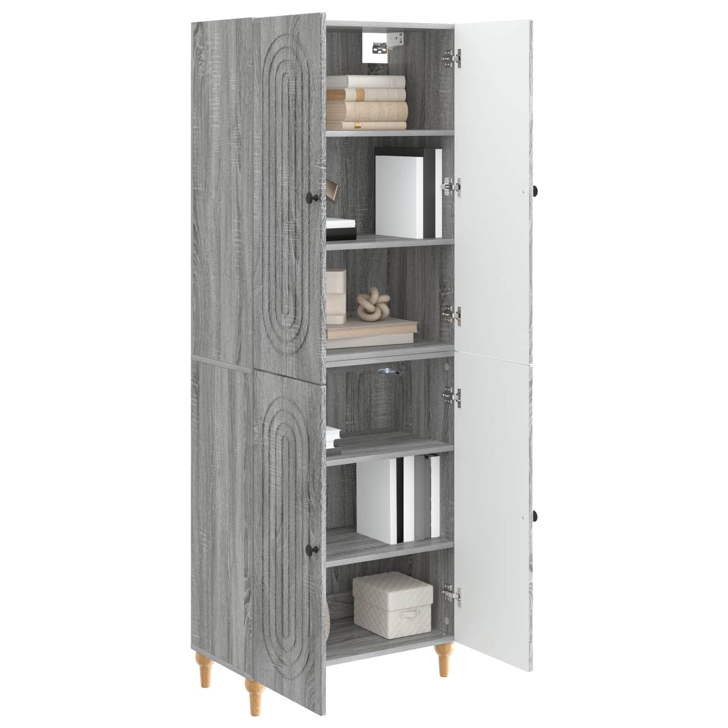Cabinet Set 2 pcs Engineered Wood