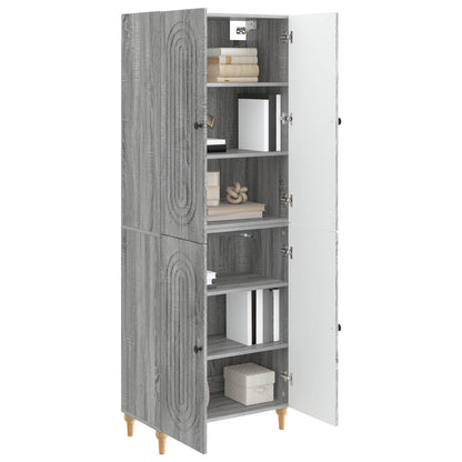 Cabinet Set 2 pcs Engineered Wood