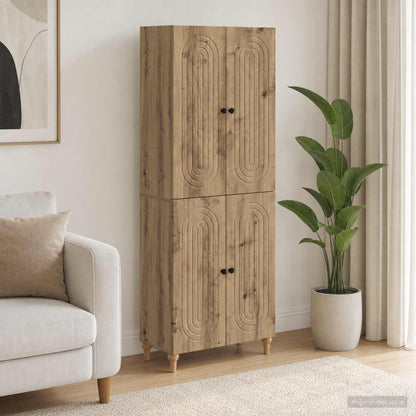 Cabinet Set 2 pcs 66 x 34.5 x 90 cm Engineered Wood