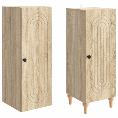 Cabinet Set 2 pcs Sonoma Oak Engineered Wood
