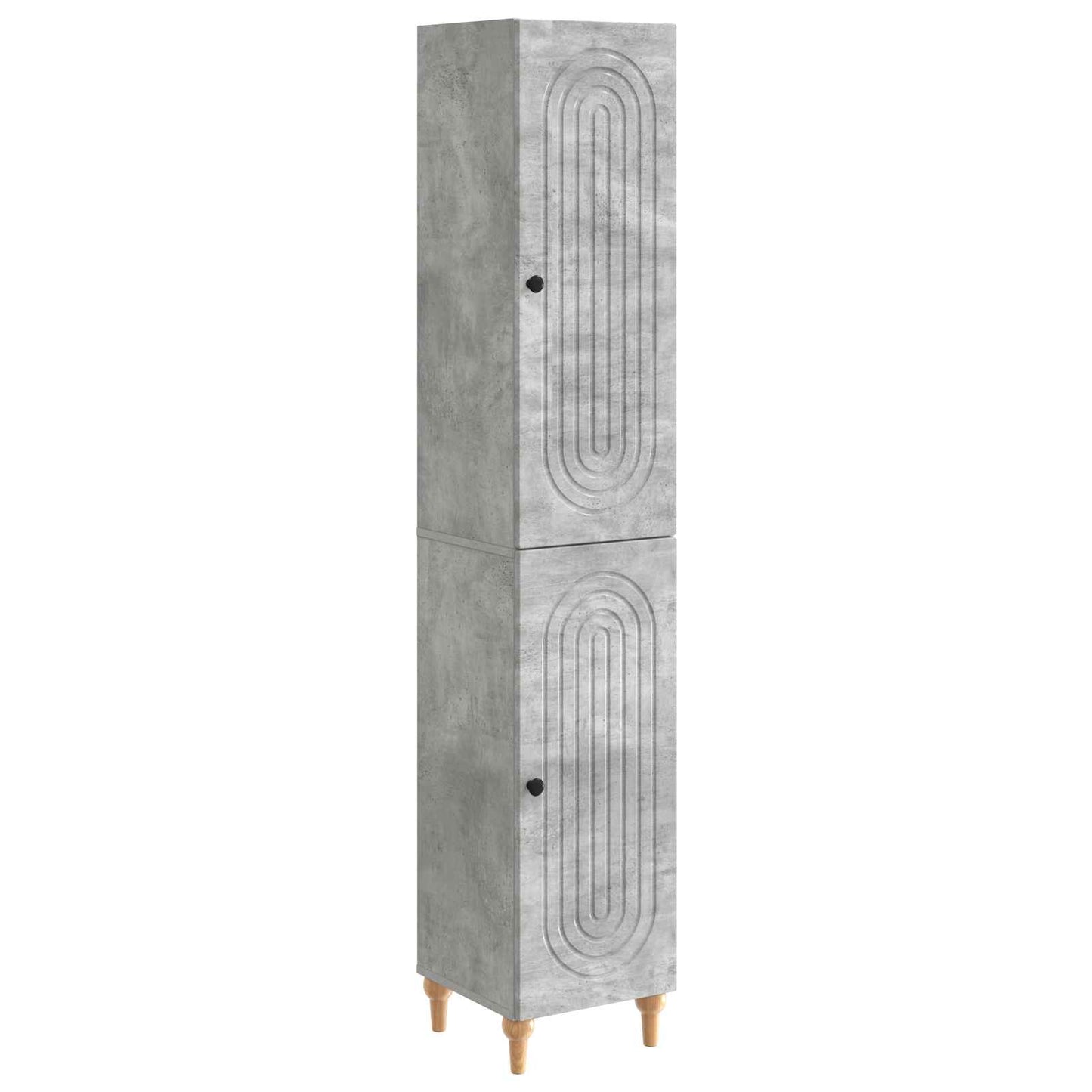 Cabinet Set 2 pcs Concrete Grey Engineered Wood