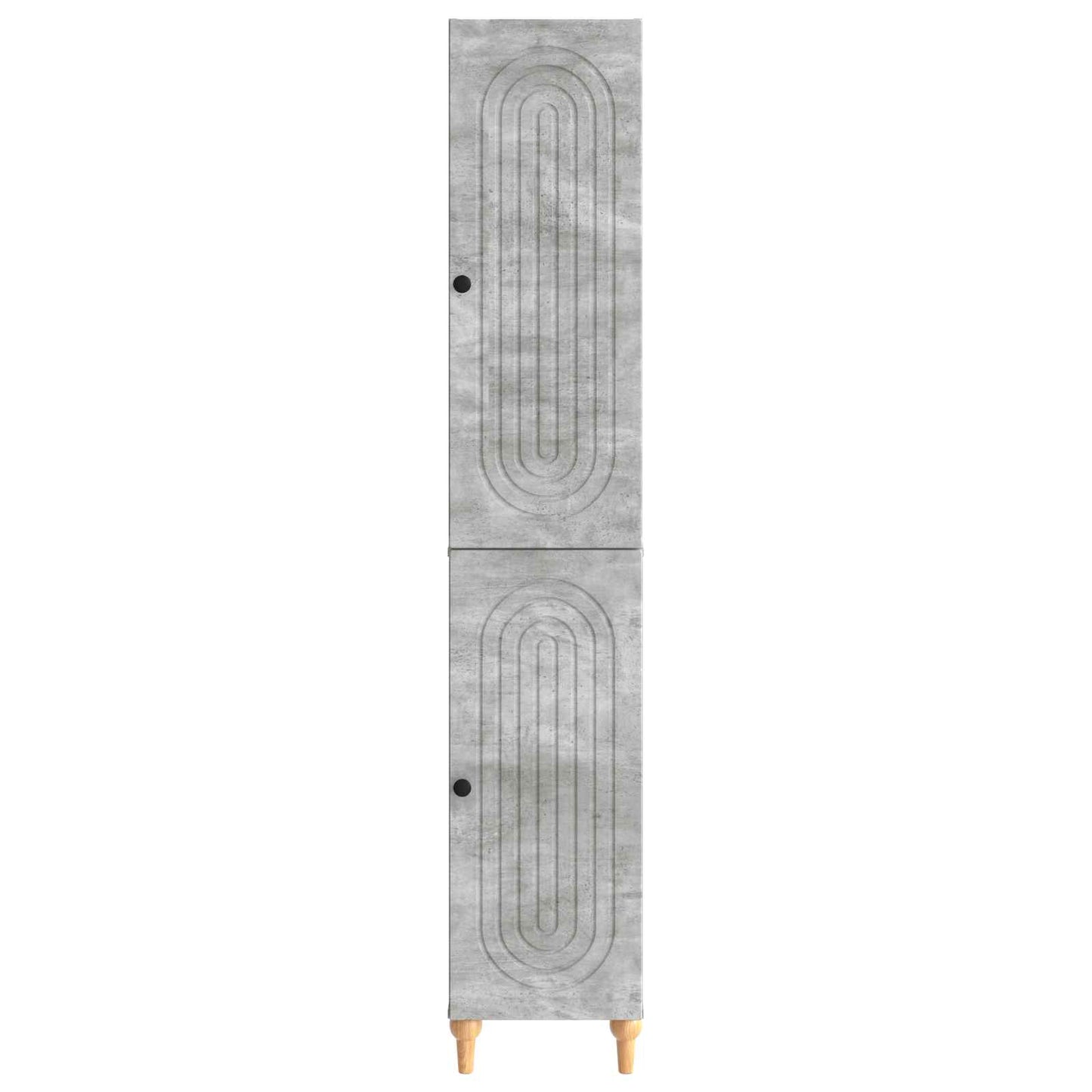 Cabinet Set 2 pcs Concrete Grey Engineered Wood
