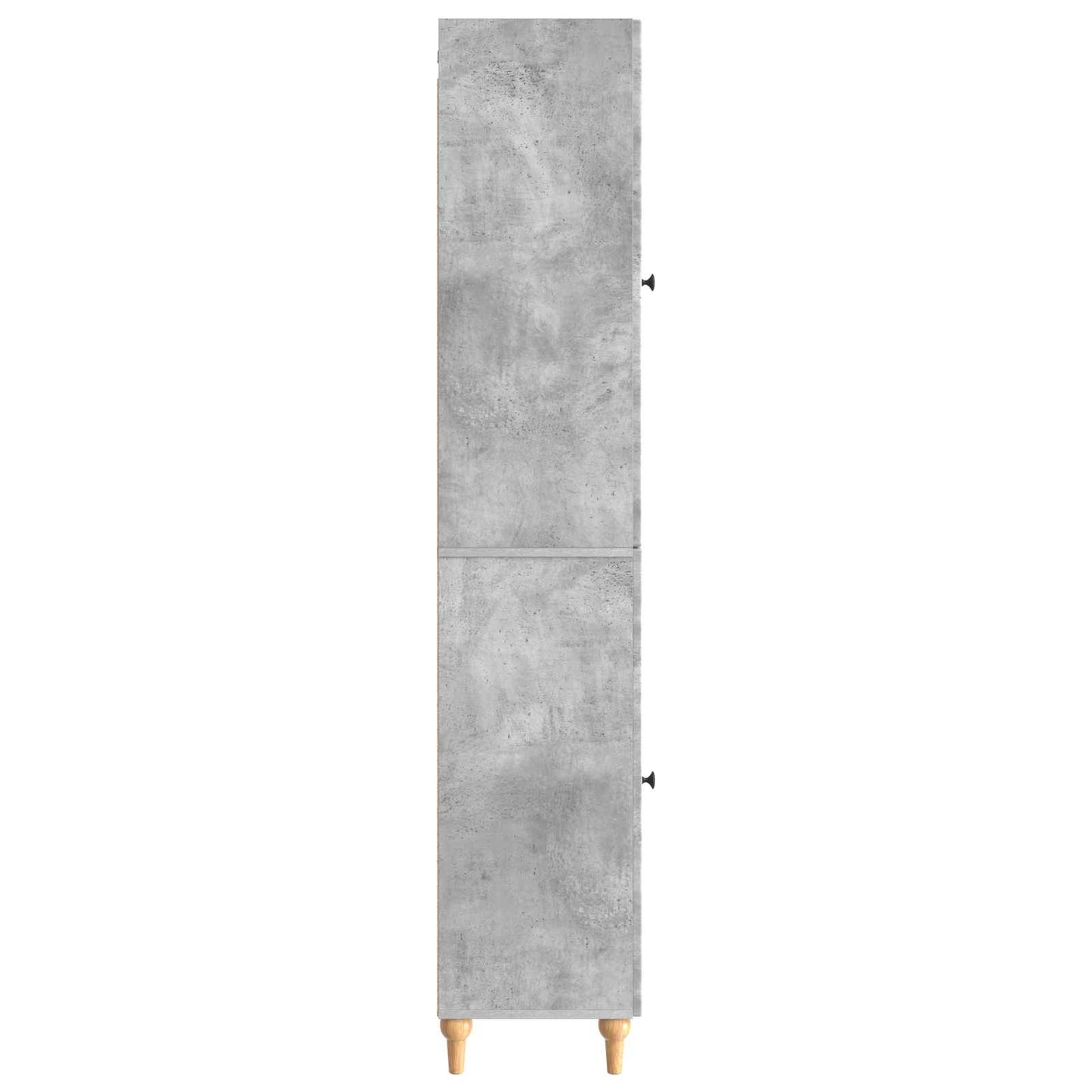 Cabinet Set 2 pcs Concrete Grey Engineered Wood