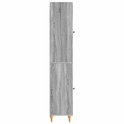 Cabinet Set 2 pcs Grey Sonoma Engineered Wood