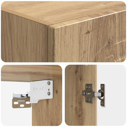 Cabinet Set 2 pcs Artisan Oak Engineered Wood