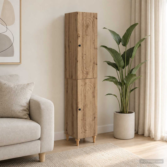 Cabinet Set 2 pcs Artisan Oak Engineered Wood