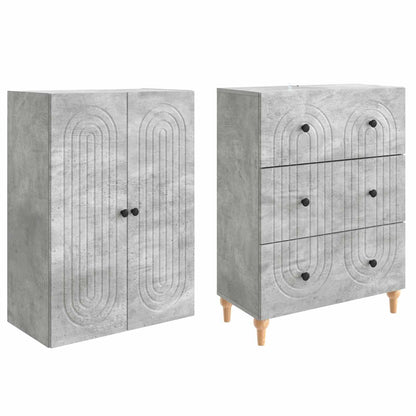 Cabinet Set 2 pcs 66 x 34.5 x 90 cm Engineered Wood