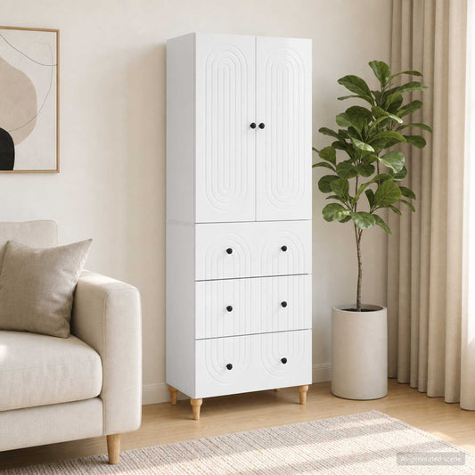 Cabinet Set 2 pcs 66 x 34.5 x 90 cm Engineered Wood