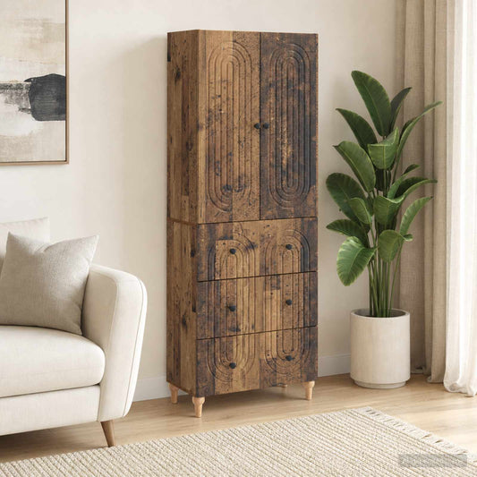 Cabinet Set 2 pcs 66 x 34.5 x 90 cm Engineered Wood