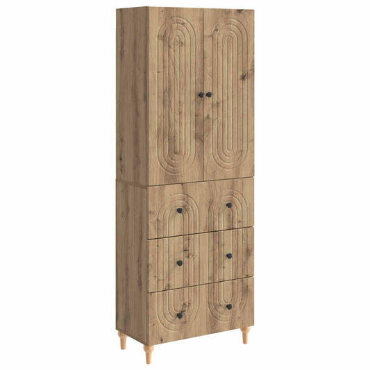 Cabinet Set 2 pcs Engineered Wood