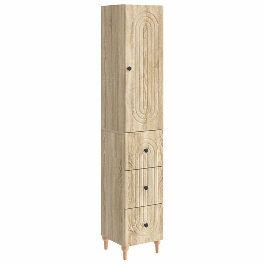 Cabinet Set 2 pcs 33 x 34.5 x 90 cm Engineered Wood