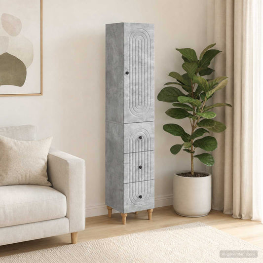 Cabinet Set 2 pcs 33 x 34.5 x 90 cm Engineered Wood