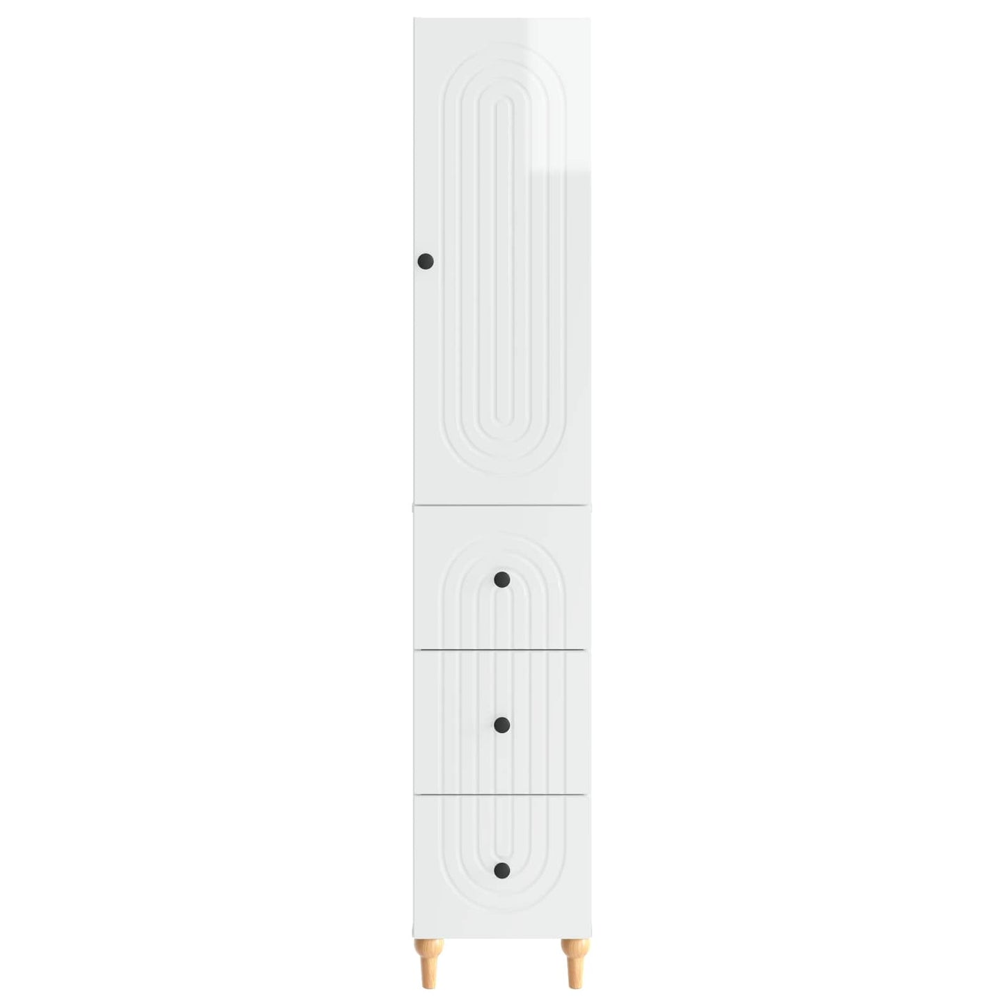 Cabinet Set 2 pcs 33 x 34.5 x 90 cm Engineered Wood