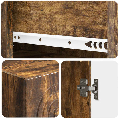 Cabinet Set 2 pcs 33 x 34.5 x 90 cm Engineered Wood