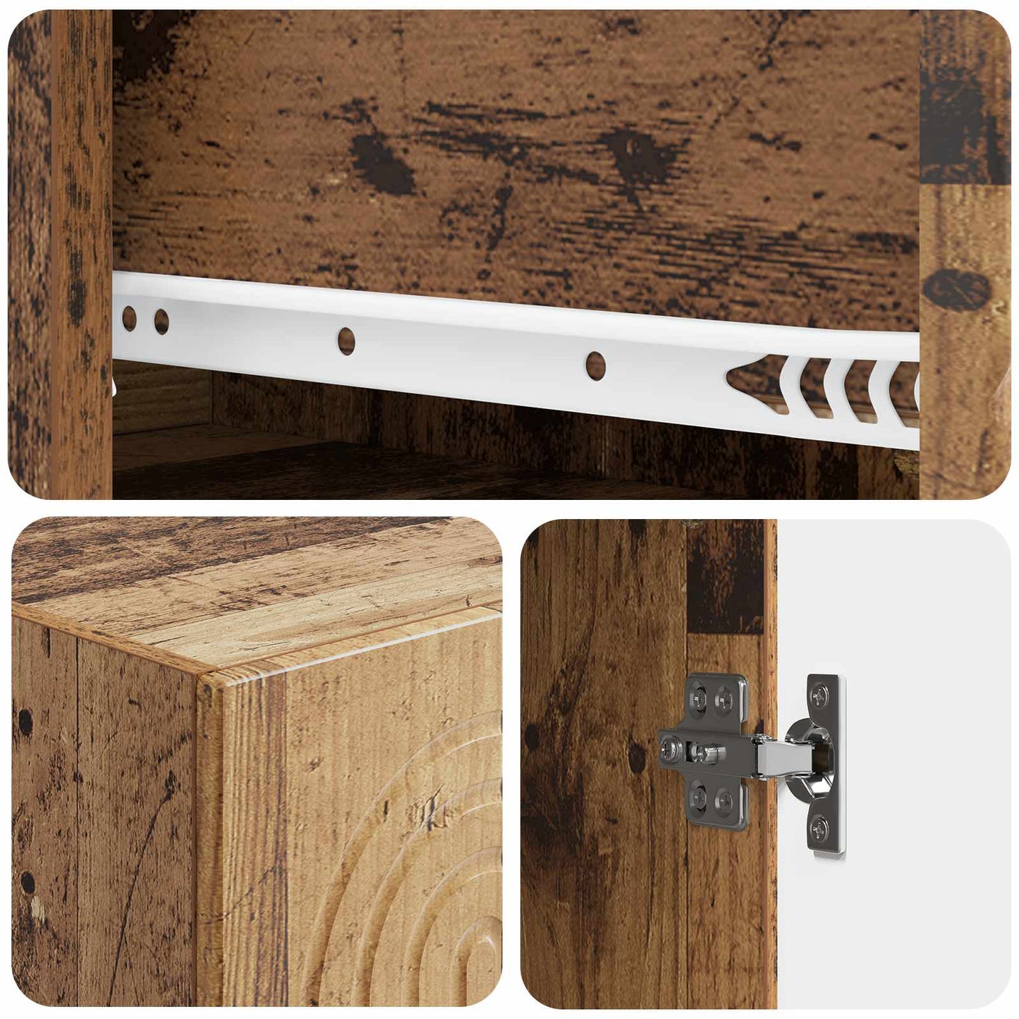 Cabinet Set 2 pcs 33 x 34.5 x 90 cm Engineered Wood