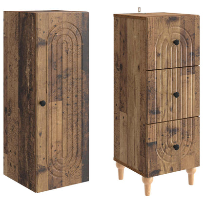 Cabinet Set 2 pcs 33 x 34.5 x 90 cm Engineered Wood