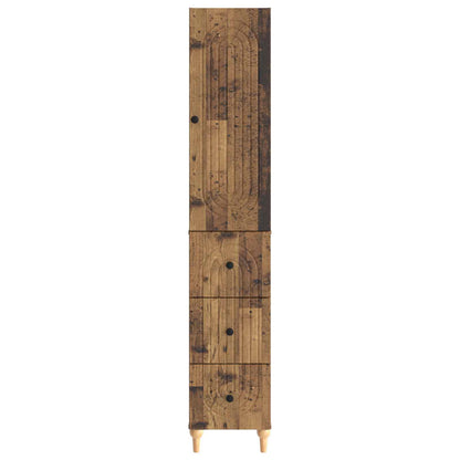 Cabinet Set 2 pcs 33 x 34.5 x 90 cm Engineered Wood