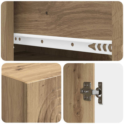 Cabinet Set 2 pcs 33 x 34.5 x 90 cm Engineered Wood
