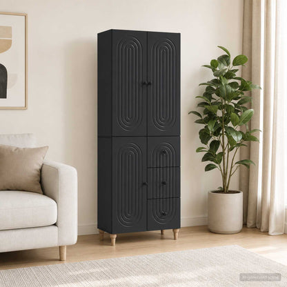 Cabinet Set 2 pcs 66 x 34.5 x 90 cm Engineered Wood