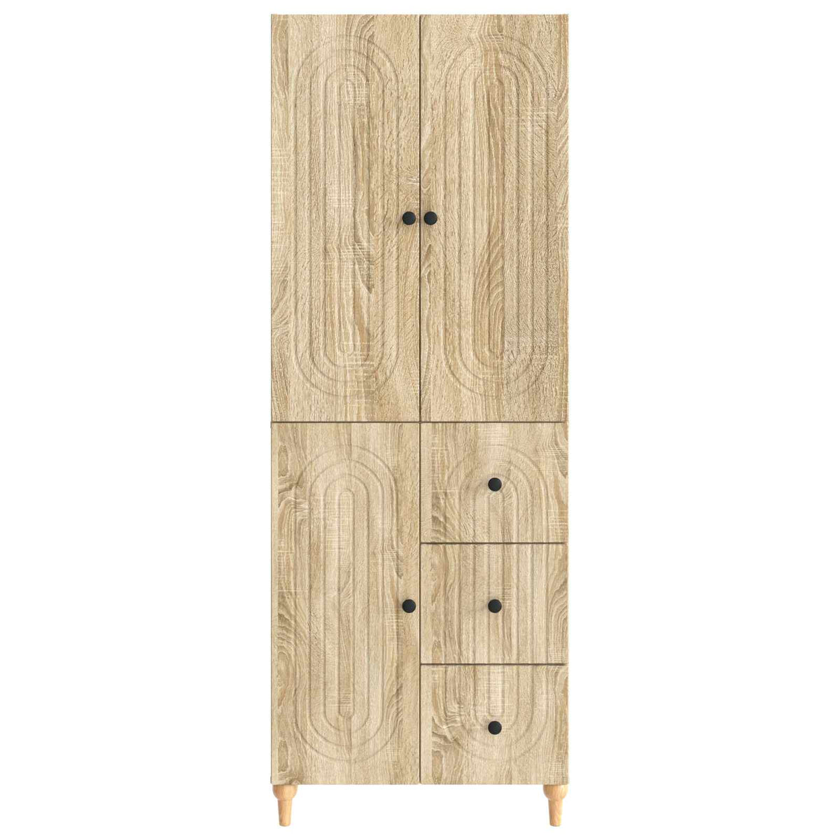 Cabinet Set 2 pcs Sonoma Oak 66 x 34.5 x 90 cm Engineered Wood