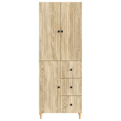 Cabinet Set 2 pcs Sonoma Oak 66 x 34.5 x 90 cm Engineered Wood