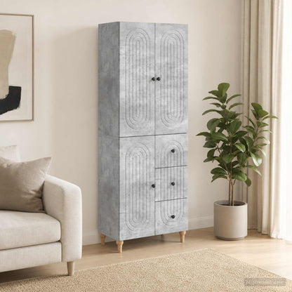 Cabinet Set 2 pcs 66 x 34.5 x 90 cm Engineered Wood