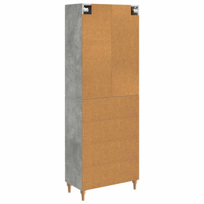 Cabinet Set 2 pcs Concrete Grey 66 x 34.5 x 90 cm