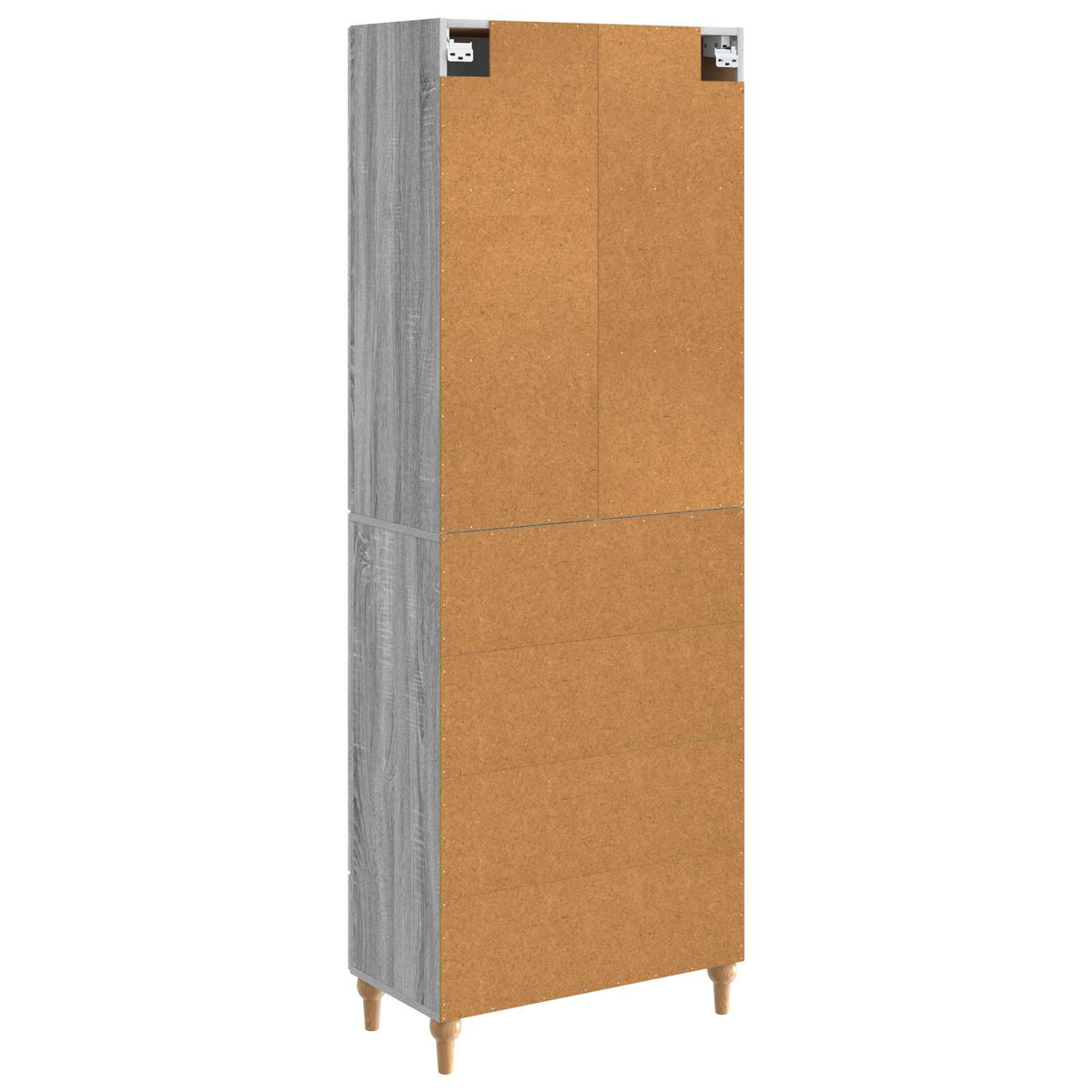 Cabinet Set 2 pcs Grey Sonoma Engineered Wood