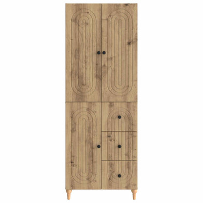 Cabinet Set 2 pcs 66 x 34.5 x 90 cm Engineered Wood