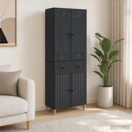 Cabinet Set 2 pcs 66 x 34.5 x 90 cm Engineered Wood
