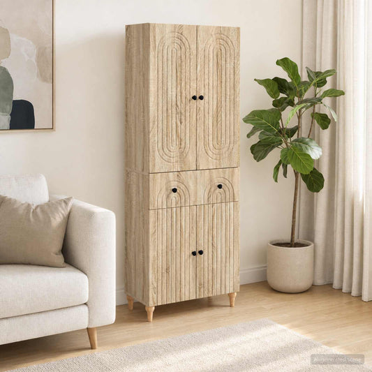 Cabinet Set 2 pcs 66 x 34.5 x 90 cm Engineered Wood